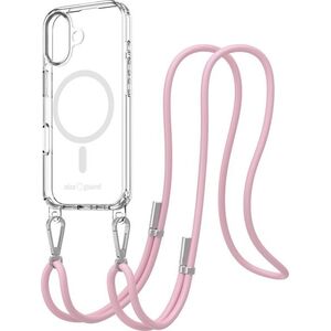 AlzaGuard Luxe Detach Lanyard Case Compatible with MagSafe iPhone 17 rózsaszín tok kép