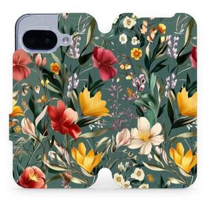 Mobiwear Google Pixel 9a flip tok - zöld rét kép