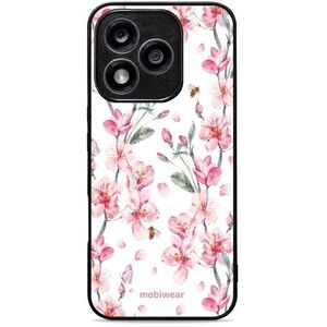 Mobiwear Glossy Honor 400 Lite fényes tok - virágok kép