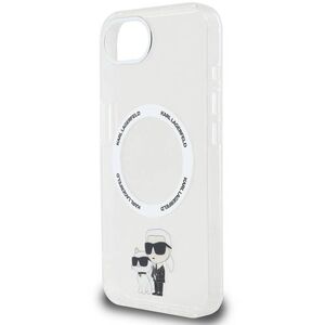 Karl Lagerfeld IML Karl and Choupette MagSafe MagSafe telefon tok iPhone 16e/17e készülékhez, Átlátszó kép