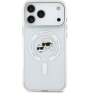 Karl Lagerfeld IML K&CH Heads Metal Frame iPhone 17 Pro Max átlátszó MagSafe tok kép