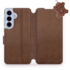 Mobiwear Flip Samsung Galaxy S25 FE barna bőrtok kép