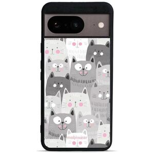 Mobiwear Glossy Google Pixel 8 cicák fényes tok kép