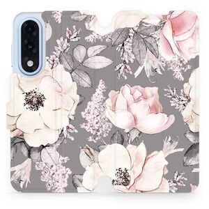 Mobiwear Flip OnePlus Nord 5 virágok tok kép