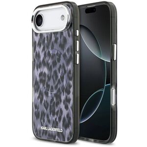 Karl Lagerfeld IML Leopard iPhone Air szürke MagSafe tok kép