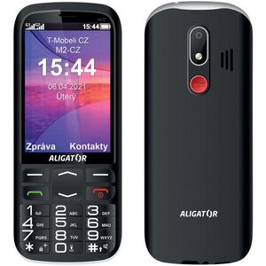 Aligator A830 Senior fekete + töltő kép