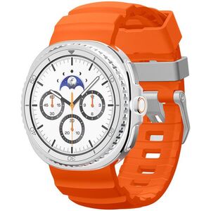 Spigen Silicone Band Samsung Galaxy Watch 8 46mm / 44mm / 40mm szíj - narancsszín kép