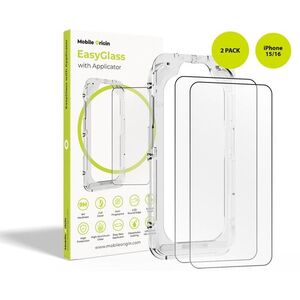 Mobile Origin EasyGlass üvegfólia applikátorral, iPhone 15/iPhone 16, 2 darab kép