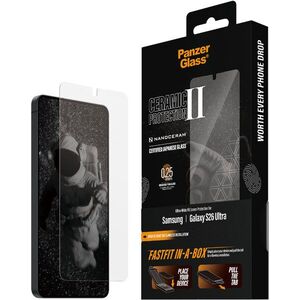 PanzerGlass Ceramic II Samsung Galaxy S26 Ultra + pormentes telepítőkeret kép