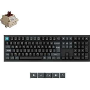 Keychron Q6 Ultra 8K Silk POM Brown Mechanikus Black - HU kép