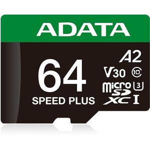 ADATA MicroSDXC 64GB Speed Plus + SD adapter kép