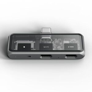 Satechi Mobile XR Hub with dual USB-C and microSD - Space Gray kép