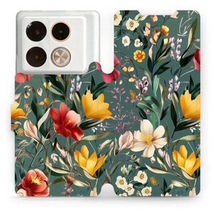 Mobiwear Infinix Note 40 Pro / Note 40 Pro+ 5G flip tok - zöld rét kép