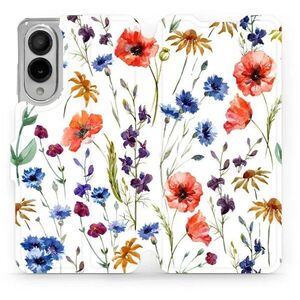 Mobiwear Samsung Galaxy S25 Edge flip tok - mezei virágok kép