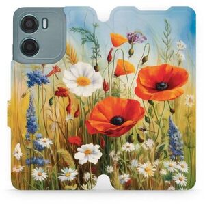 Mobiwear Motorola Moto G05 flip tok - nyári rét kép