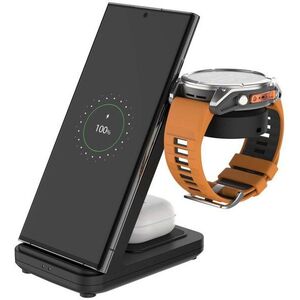 FIXED Powerstation Garmin töltőállomás, vezeték nélküli, 3 eszközhöz, fekete kép