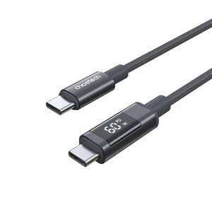 ChoeTech PD60W USB-C to USB-C Digital Display 1, 2 m Nylon Cable, Grey kép