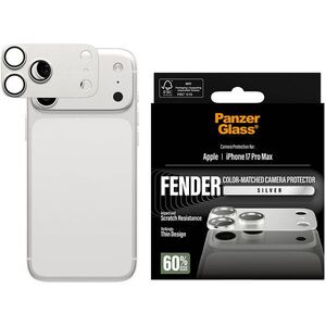 PanzerGlass FENDER Apple iPhone 17 Pro Max kameravédő elem - alumínium, ezüstszín kép