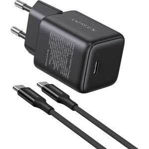UGREEN Mini 30W PD GaN Tech Charger +1M USB-C Cable kép