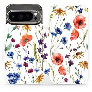 Mobiwear Flip Google Pixel 9 Pro virágok tok kép