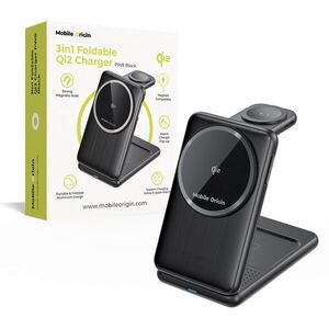 Mobile Origin 3in1 Foldable Qi2 Charger PW8, Black kép