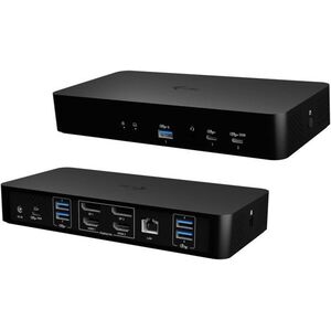 i-tec Universal Intelligent Dual Display Docking Station, PD 100 W kép