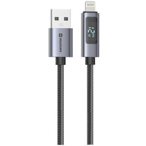 Swissten LCD USB-A / Lightning 1, 5 m kép