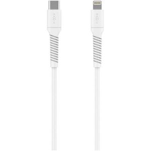 FIXED Cable USB-C to Lightning, PD, 1, 2m, USB 2.0, 27W, Liquid silicone - fehér kép