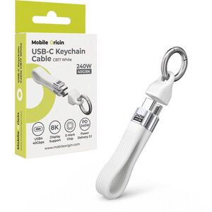Mobile Origin 240W 40Gbps 8K USB-C Keychain Cable CB17 White kép