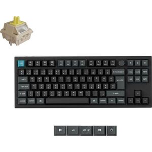 Keychron Q3 Ultra 8K Silk POM Banana Mechanikus Black - HU kép