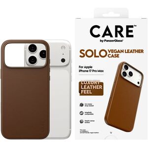 PanzerGlass CARE Apple iPhone 17 Pro Max SOLO MagSafe barna vegánbőr tok kép
