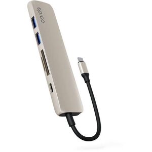 Epico 6in1 alumínium hub + 8K USB-C csatlakozó - csillagfény kép