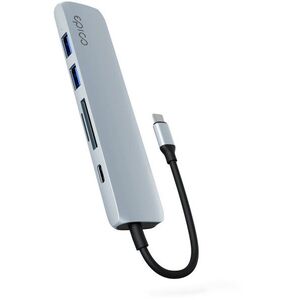 Epico 6in1 alumínium hub + 8K USB-C csatlakozó - kék kép