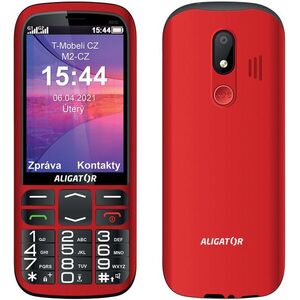 Aligator A830 Senior piros + töltő kép