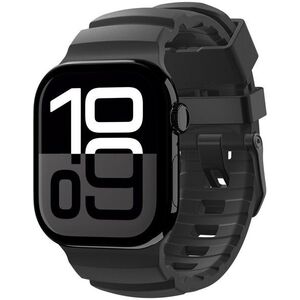 Spigen Silicone Band Apple Watch 49mm / 46mm / 45mm / 44mm szíj - fekete kép