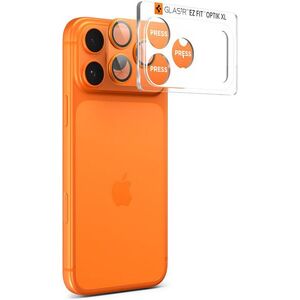 Spigen Glass tR EZ Fit Optik Pro XL 1 Pack iPhone 17 Pro kamera védő fólia - narancssárga kép