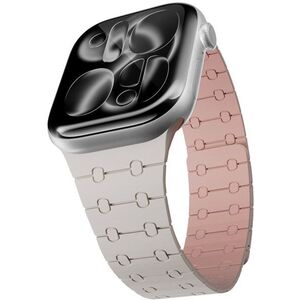 Epico Magnetic+ Silicone Apple Watch SE 44mm/Series 1-9 42/44/45mm, 10-11 46mm/Ultra 49mm - fehér kép