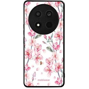 Mobiwear Glossy Honor Magic7 Lite 5G virágok fényes tok kép