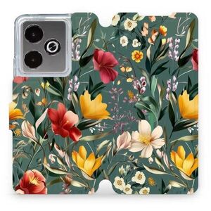 Mobiwear Flip Realme GT 7 zöld rét tok kép