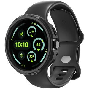 Spigen Liquid Air + Stand, Matte Black Google Pixel Watch 4 41 mm tok kép