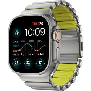 Nomad Stratos Band AW 45 / 46 / 49 mm - Natural Titanium Volt FKM kép