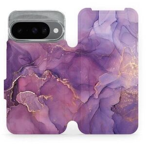 Mobiwear Flip Google Pixel 10 lila márvány tok kép