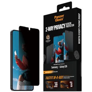 PanzerGlass Privacy Samsung Galaxy S26 + pormentes applikátor box kép