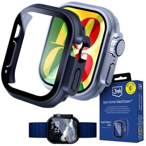 3mk Satin Armor WatchCase+ s tvrzeným sklem na Apple Watch (Ultra gen 1/2/3) 49mm černý kép