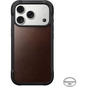 Nomad Rugged Leather Case Rustic Brown (Horween) iPhone 17 Pro kép