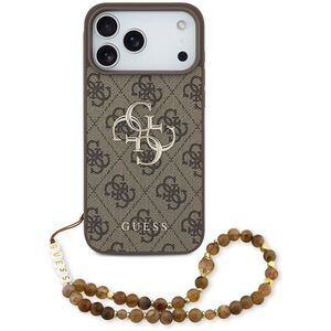 Guess PU 4G Metal Logo Strap iPhone 17 Pro Max barna tok kép