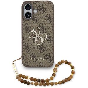 Guess PU 4G Metal Logo Strap iPhone 17 barna tok kép