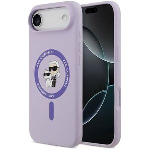 Karl Lagerfeld Liquid Karl and Choupette iPhone Air lila szilikon MagSafe tok kép