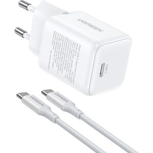 UGREEN Mini 30W PD GaN Tech Charger +1M USB-C Cable kép