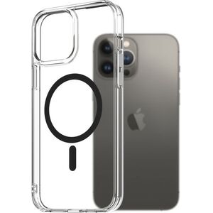 AlzaGuard Crystal Clear TPU Case Compatible with Magsafe iPhone 13 Pro Max fekete tok kép